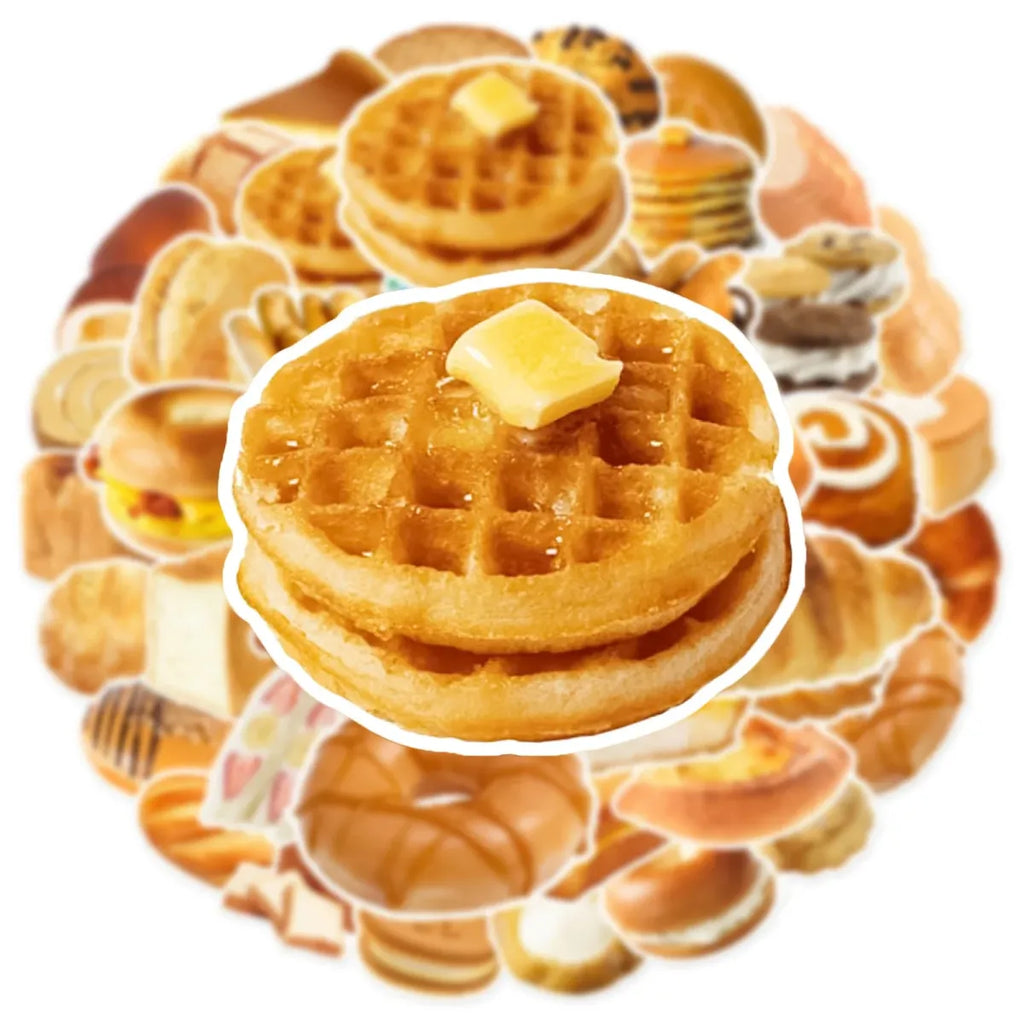 Kawaii Bread Food Stickers Pack - Cute Scrapbooking & Car Decals - Stickers - 3