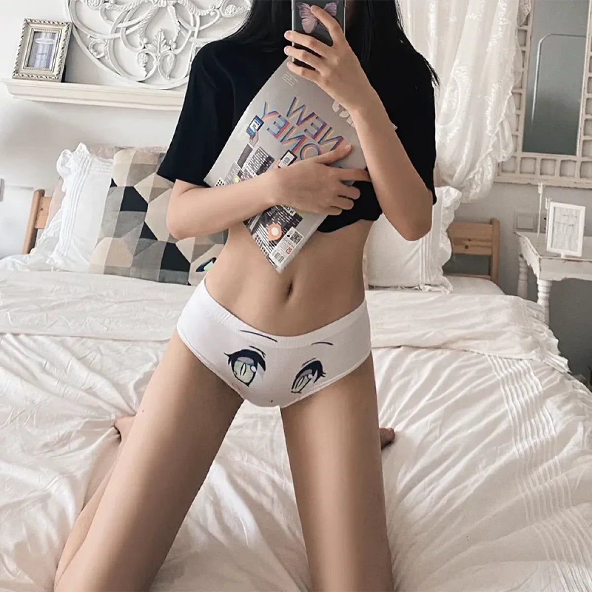 Kawaii Cat Ear Cotton Low Waist Panties - Women’s Clothing & Accessories - Lingerie - 4