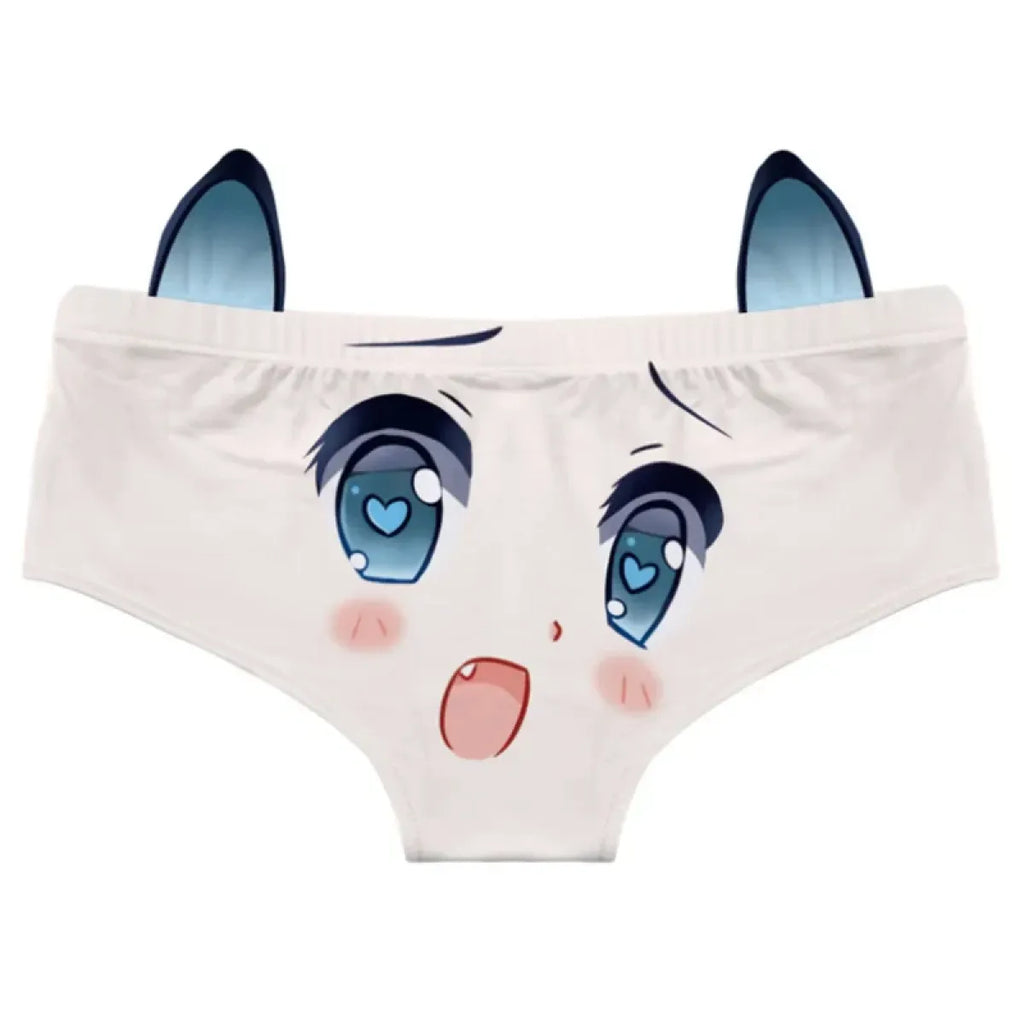 Kawaii Cat Ear Cotton Low Waist Panties - Women’s Clothing & Accessories - Lingerie - 5