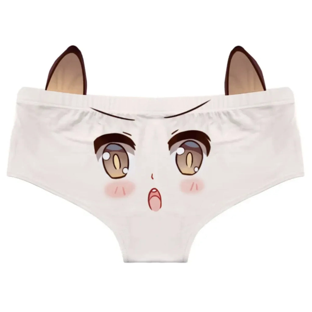 Kawaii Cat Ear Cotton Low Waist Panties - Women’s Clothing & Accessories - Lingerie - 8