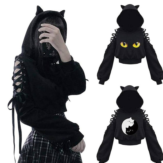 Kawaii Cat Ears Hoodie - Women’s Clothing & Accessories - Shirts & Tops - 1 - 2024