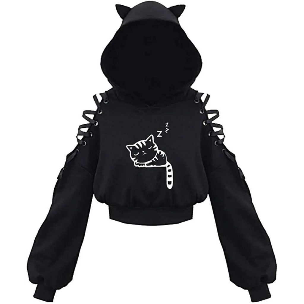 Kawaii Cat Ears Hoodie - Women’s Clothing & Accessories - Hooded - 13