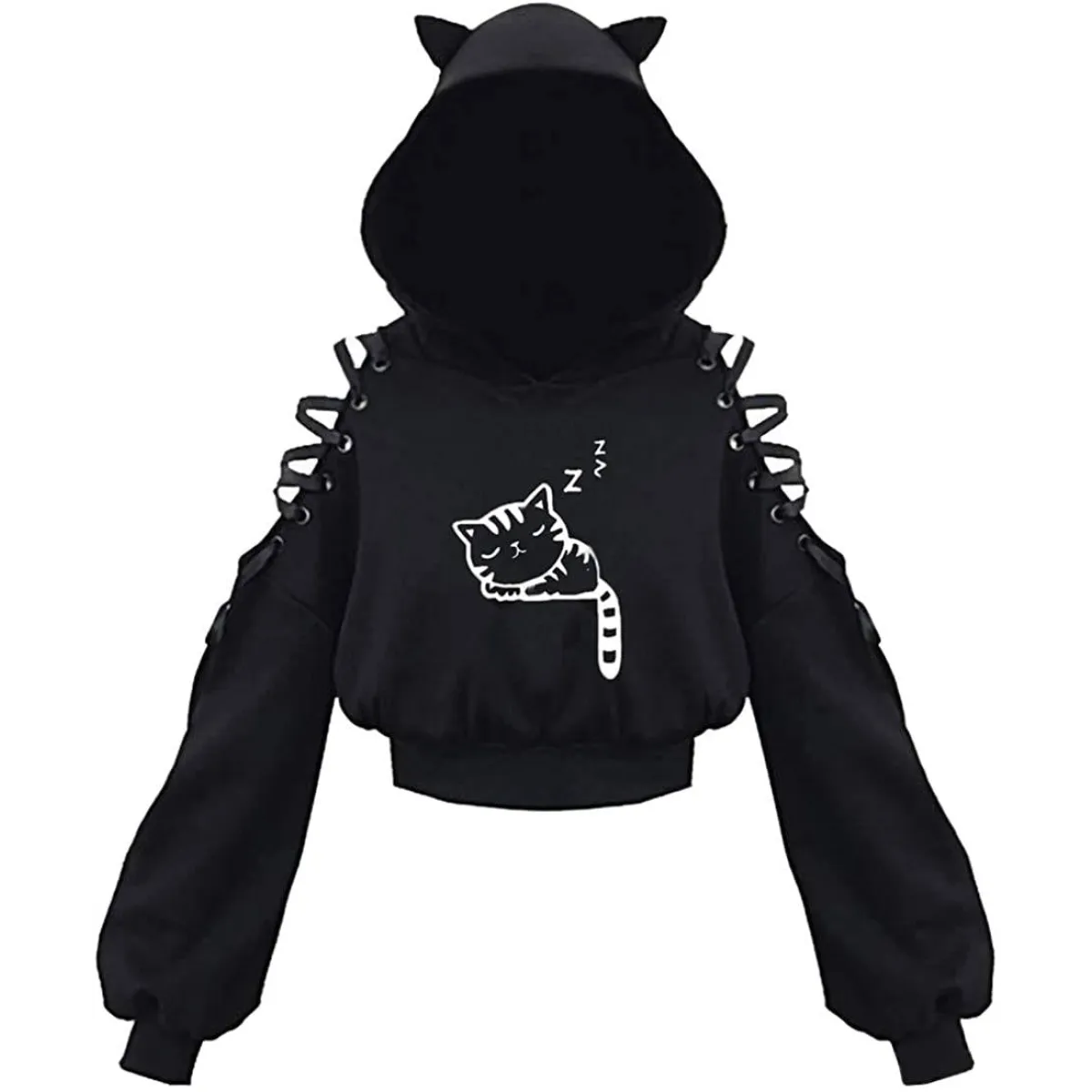 Kawaii Cat Ears Hoodie - Women’s Clothing & Accessories - Hooded - 13