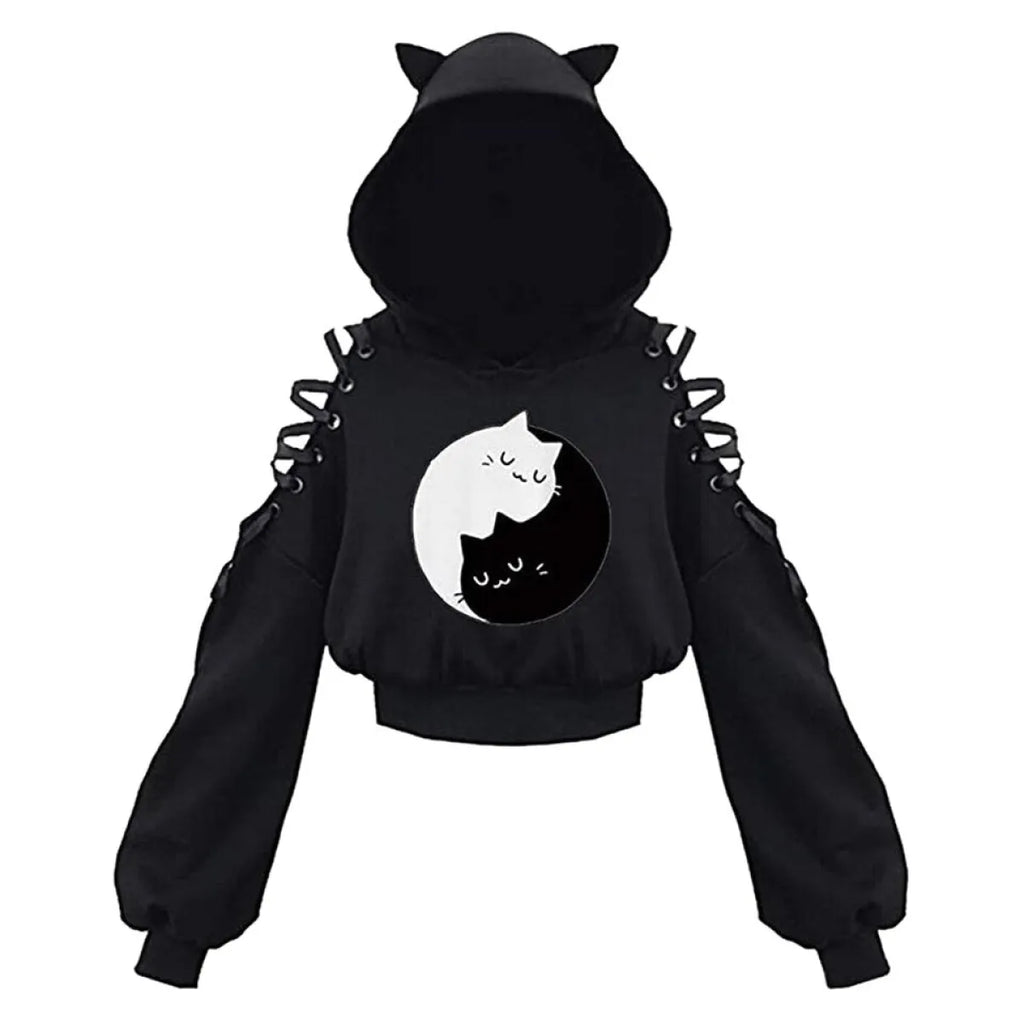 Kawaii Cat Ears Hoodie - Women’s Clothing & Accessories - Hooded - 16