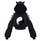 Kawaii Cat Ears Hoodie - Women’s Clothing & Accessories - Hooded - 16