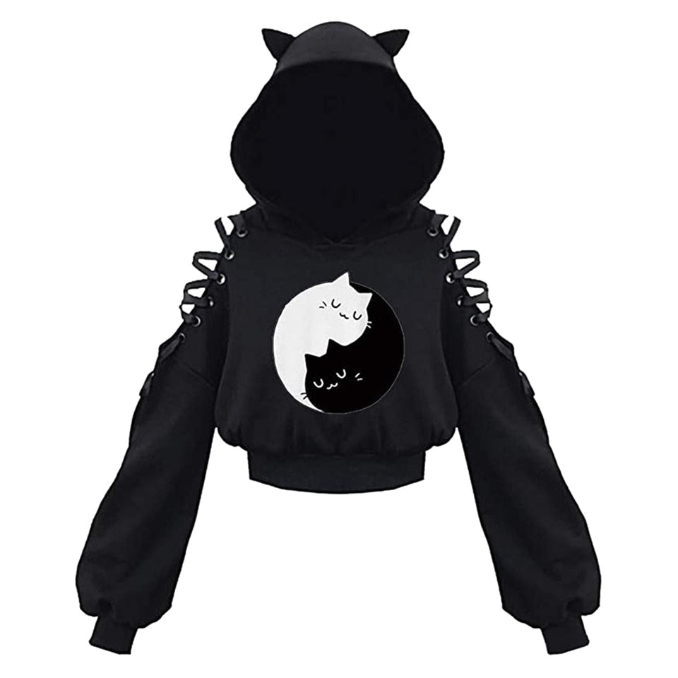 Kawaii Cat Ears Hoodie - Women’s Clothing & Accessories - Shirts & Tops - 3 - 2024