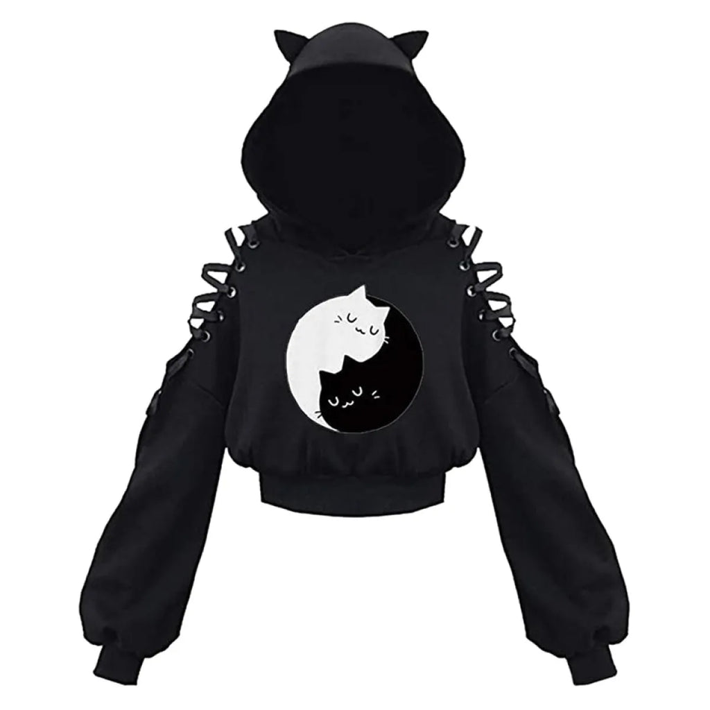 Kawaii Cat Ears Hoodie - Women’s Clothing & Accessories - Hooded - 3