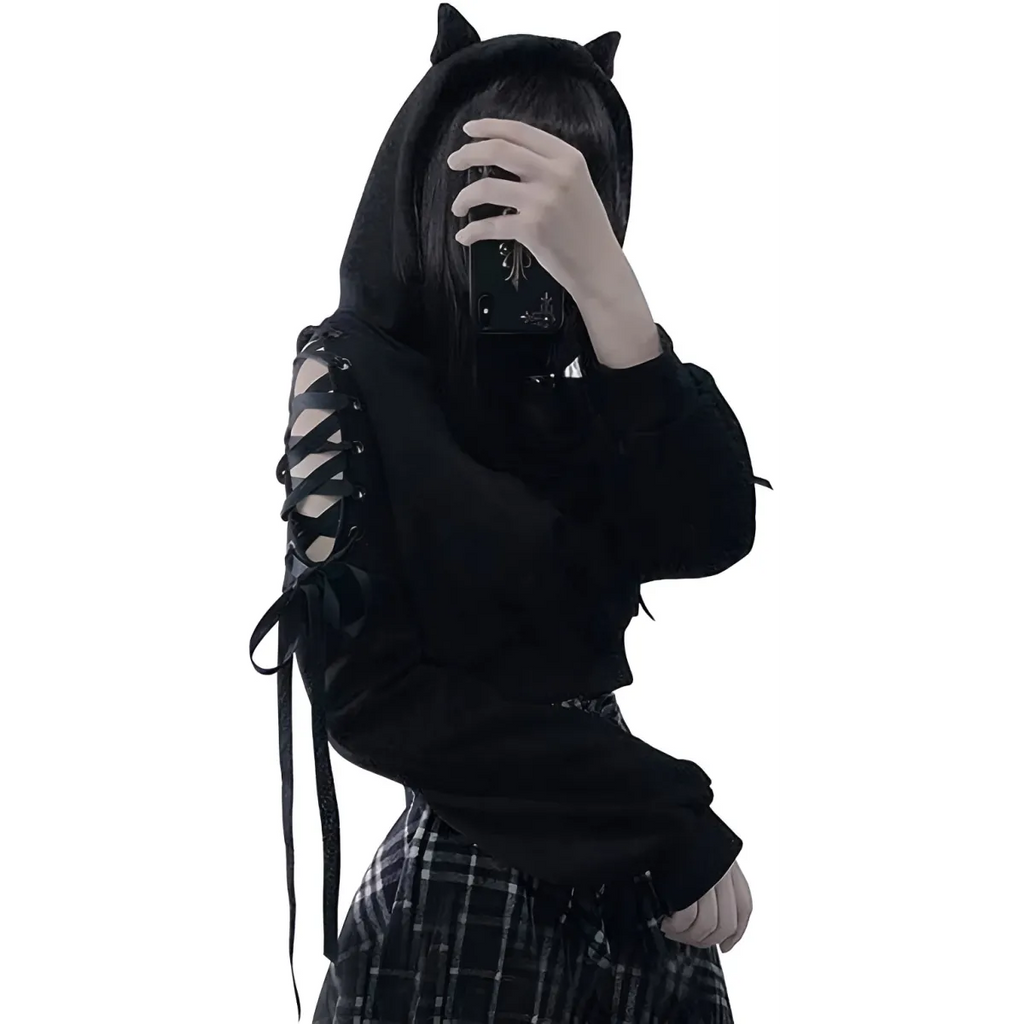 Kawaii Cat Ears Hoodie - Women’s Clothing & Accessories - Hooded - 8