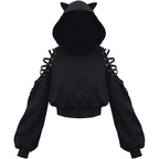 Kawaii Cat Ears Hoodie - Women’s Clothing & Accessories - Hooded - 9