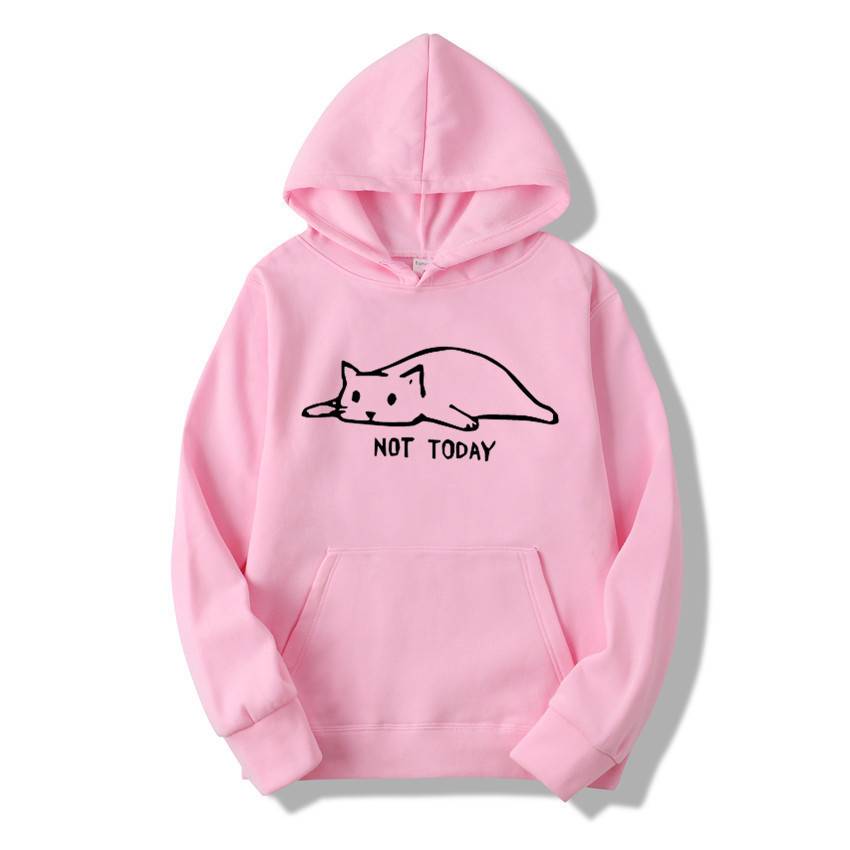 ’Not Today’ Hoodie - Pink / S - Women’s Clothing & Accessories - Shirts & Tops - 21 - 2024