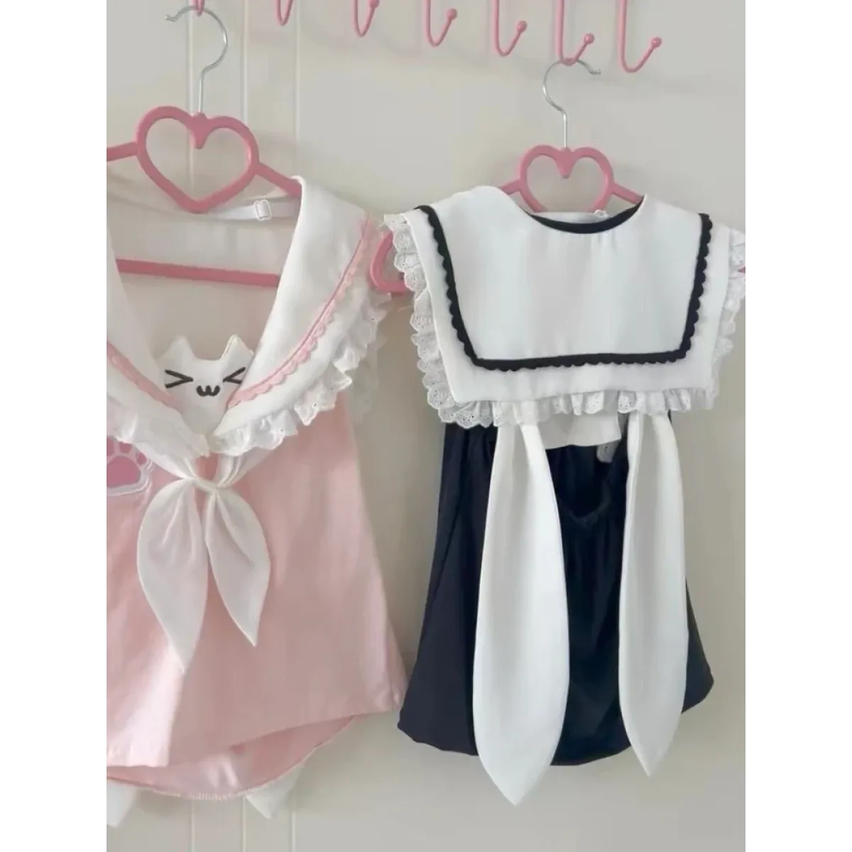 Kawaii Cat Lace Sailor Crop Top - T-Shirts - Sleeveless - Women T-shirts - 5