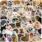 Kawaii Cat Mood Stickers - Aesthetic Decor for DIY & More - Stickers - 1