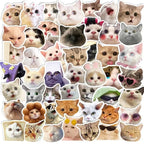 Kawaii Cat Mood Stickers - Aesthetic Decor for DIY & More - Stickers - 10
