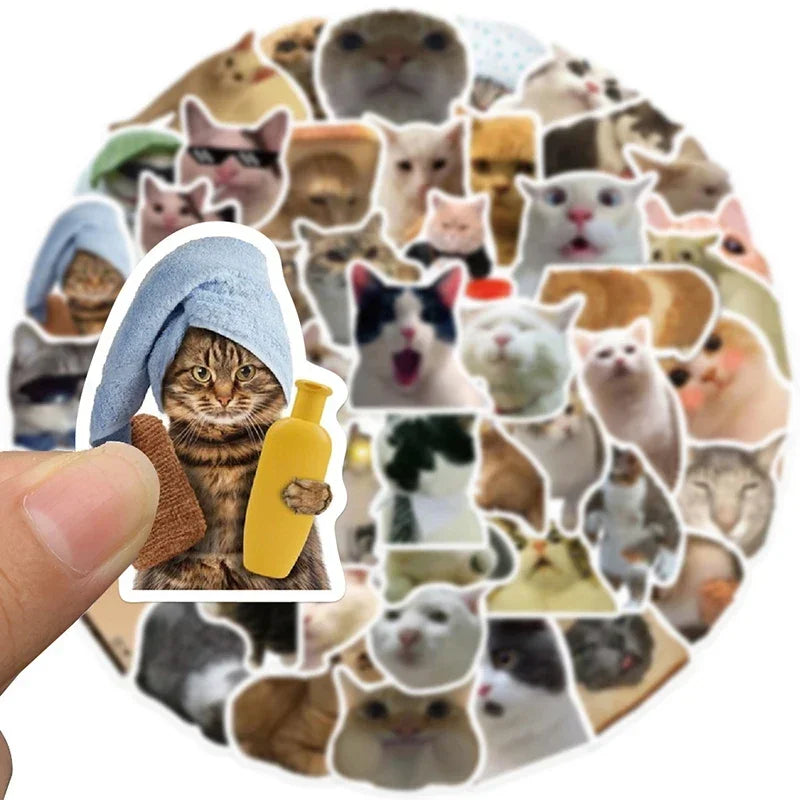 Kawaii Cat Mood Stickers - Aesthetic Decor for DIY & More - All Products - Decorative Stickers - 4 - 2024