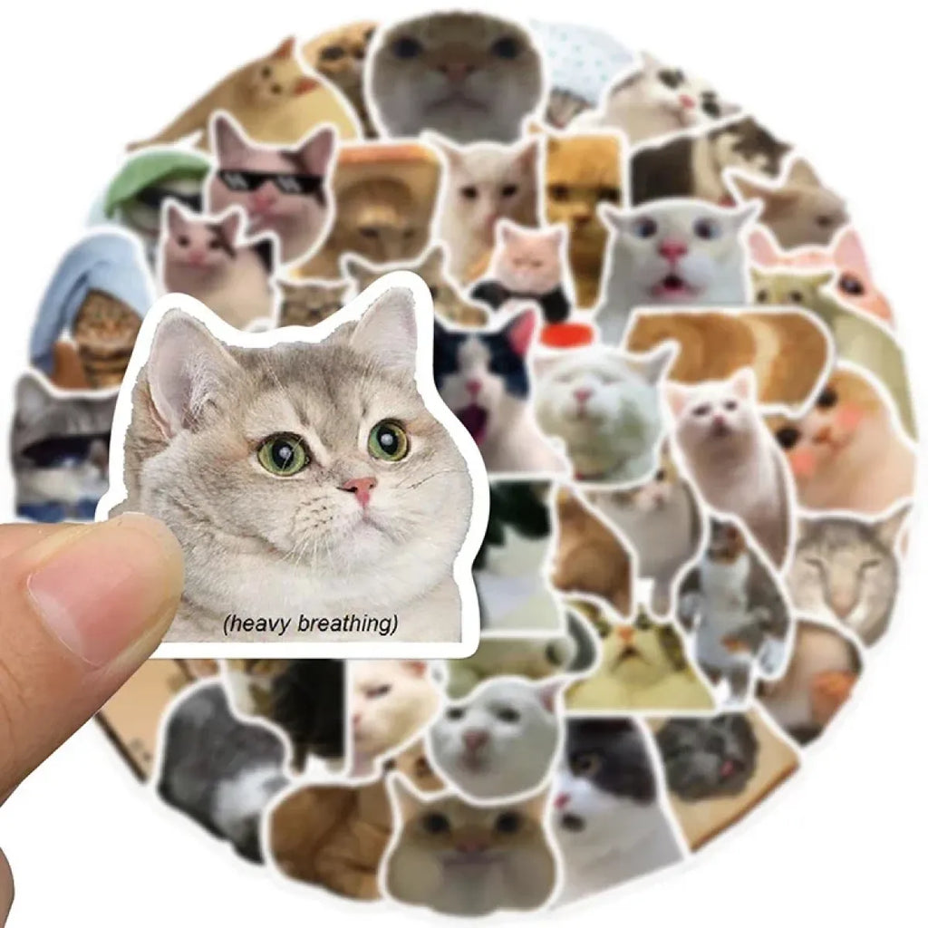 Kawaii Cat Mood Stickers - Aesthetic Decor for DIY & More - Stickers - 5