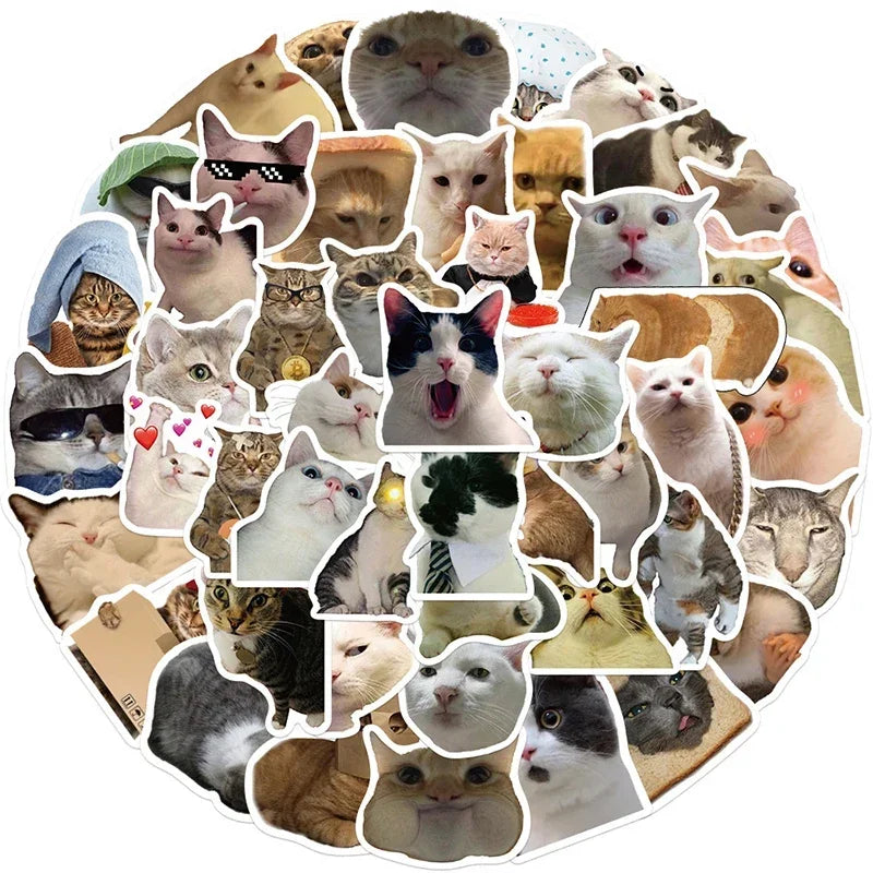 Kawaii Cat Mood Stickers - Aesthetic Decor for DIY & More - 50PCS - All Products - Decorative Stickers - 9 - 2024