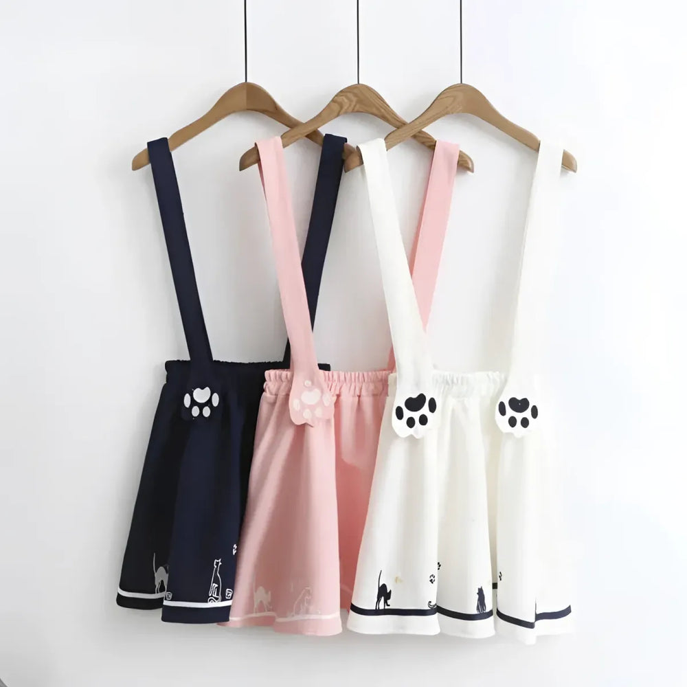 Kawaii Cat Paw Skirt - Bottoms - 1