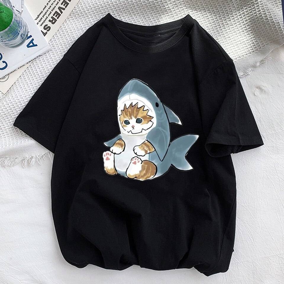 Kawaii Cat Graphic Tees - T-Shirts - Shirts & Tops - 26 - 2024