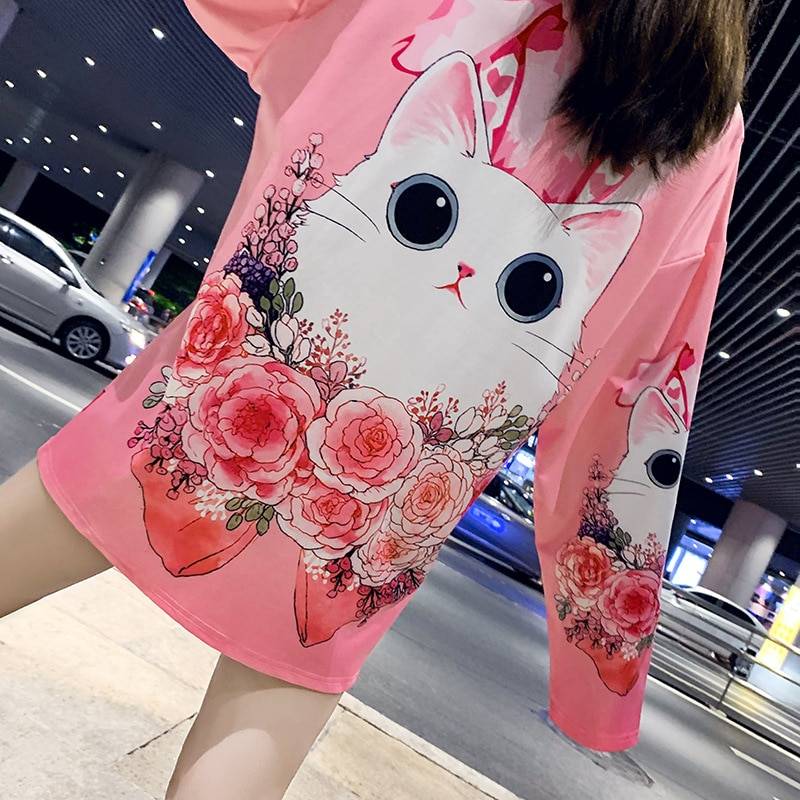 Kawaii Cat Sweatshirt - T-Shirts - Coats & Jackets - 4 - 2024