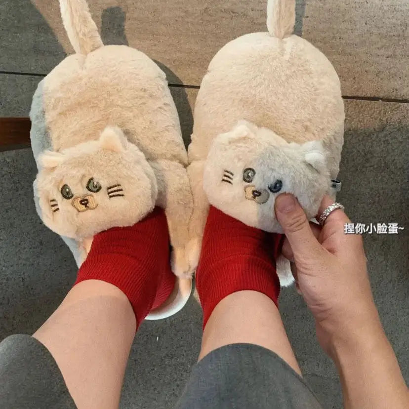 Kawaii Cat Winter Slippers for Women & Men - Women’s Clothing & Accessories - Shoes - 3 - 2024