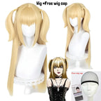 Misa Amane Cosplay Wig – Death Note Blonde Twin Tails with Wig Cap Set - Cosplay - Cosplay - 13