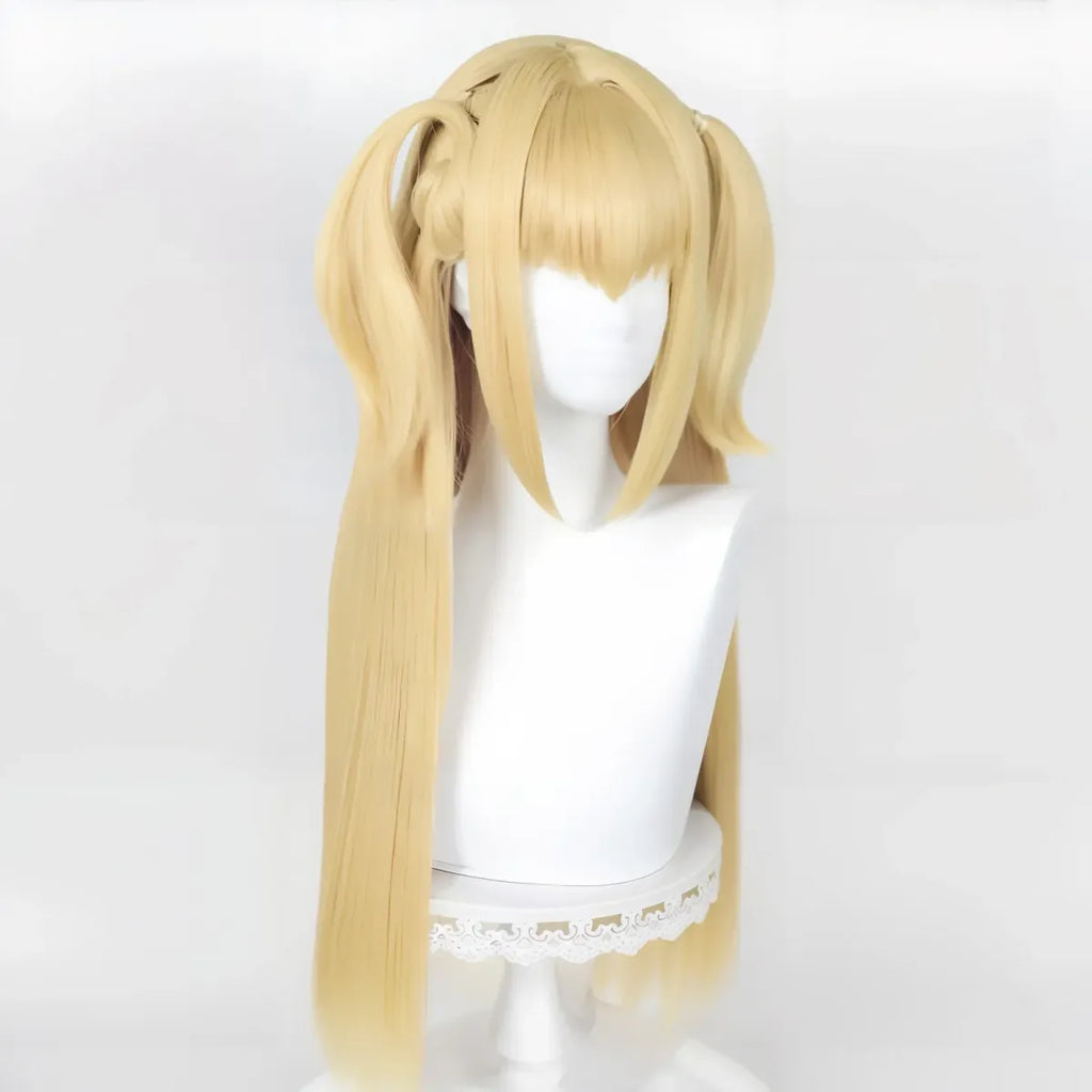 Misa Amane Cosplay Wig – Death Note Blonde Twin Tails with Wig Cap Set - Cosplay - Cosplay - 3
