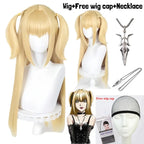 Misa Amane Cosplay Wig – Death Note Blonde Twin Tails with Wig Cap Set - Cosplay - Cosplay - 12