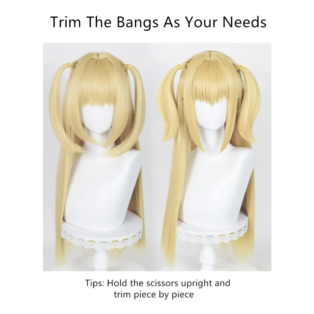 Misa Amane Cosplay Wig – Death Note Blonde Twin Tails with Wig Cap Set - Cosplay - Cosplay - 5