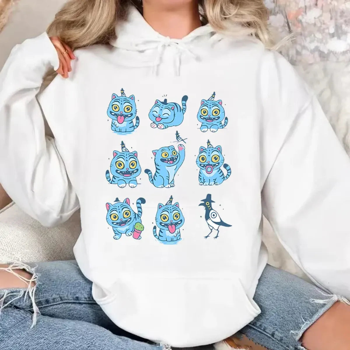 Kawaii Demon Tiger Hoodie - Unisex Fleece - Hoodies & Sweatshirts - Hoodie - 1