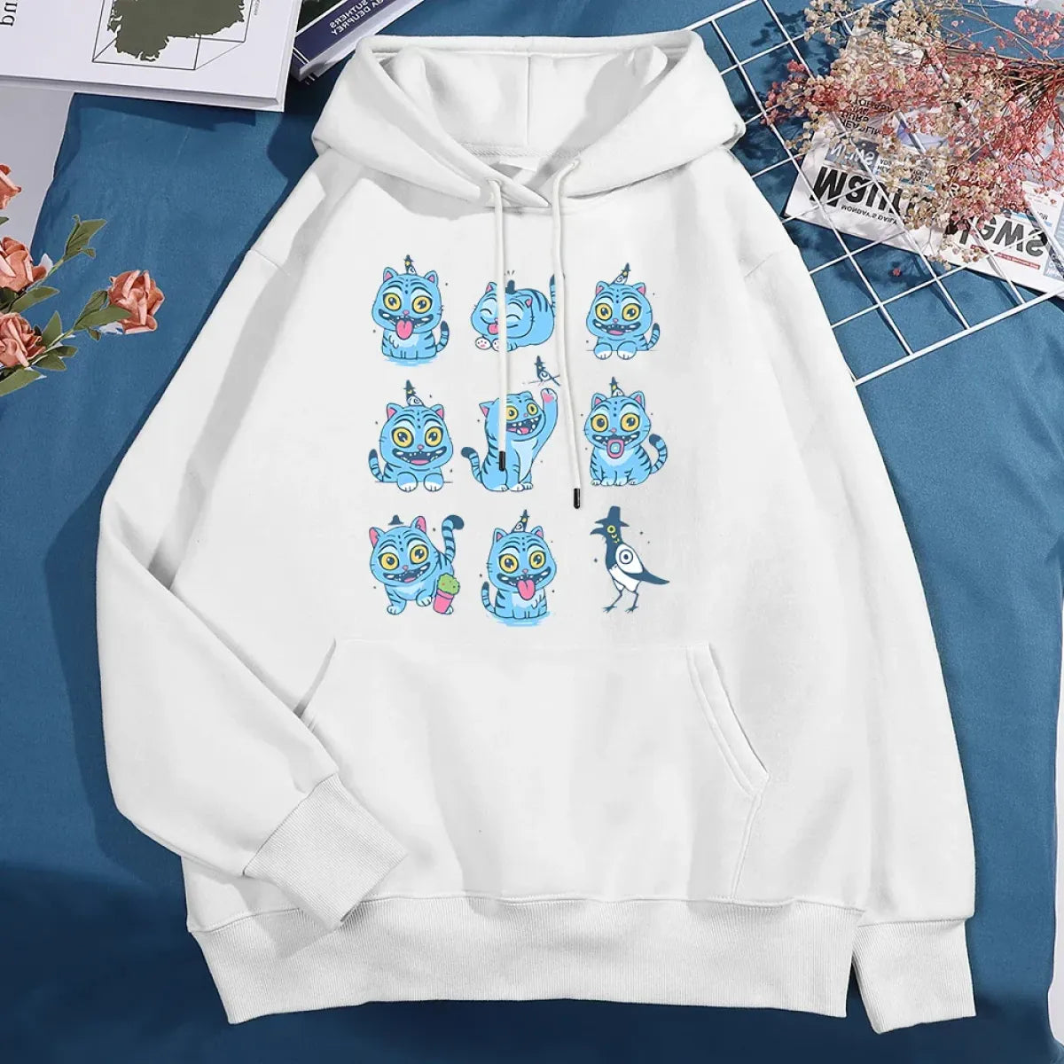 Kawaii Demon Tiger Hoodie - Unisex Fleece - Hoodies & Sweatshirts - Hoodie - 2