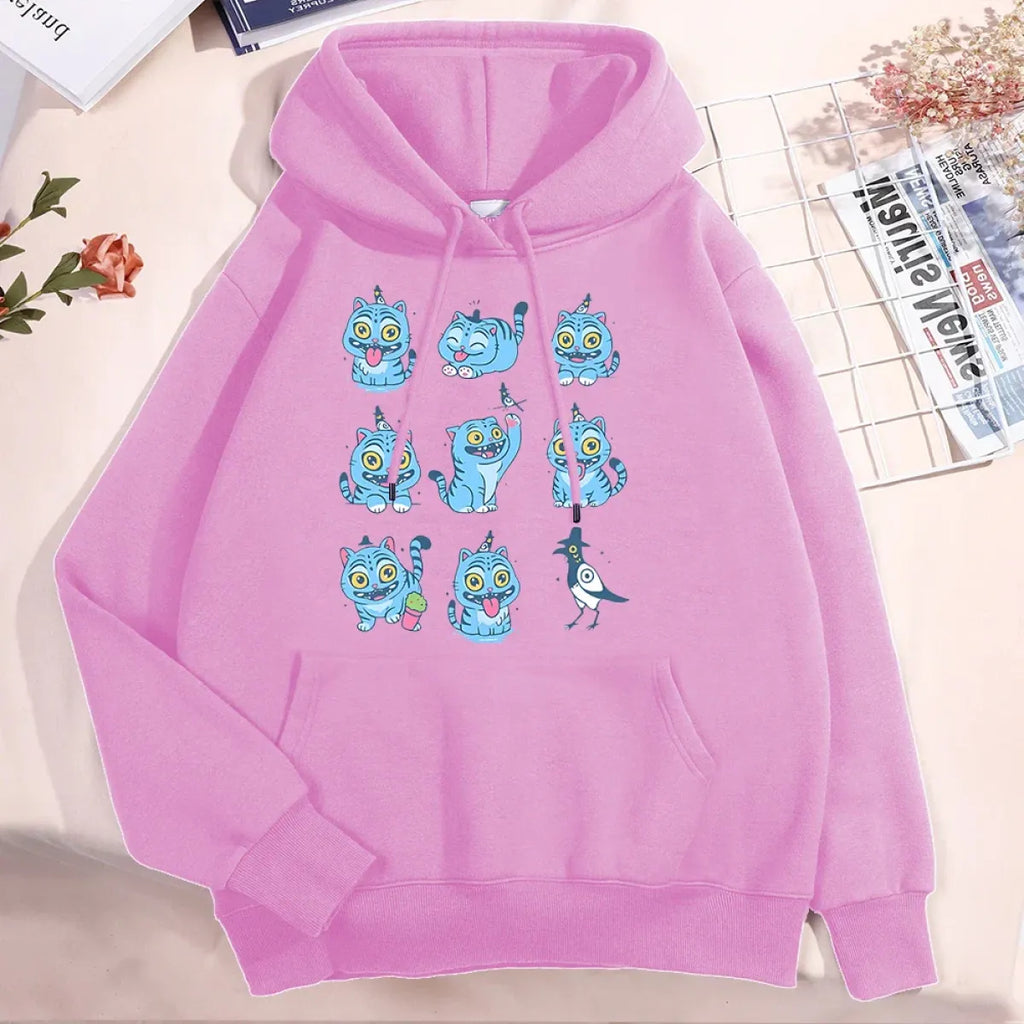 Kawaii Demon Tiger Hoodie - Unisex Fleece - Hoodies & Sweatshirts - Hoodie - 4