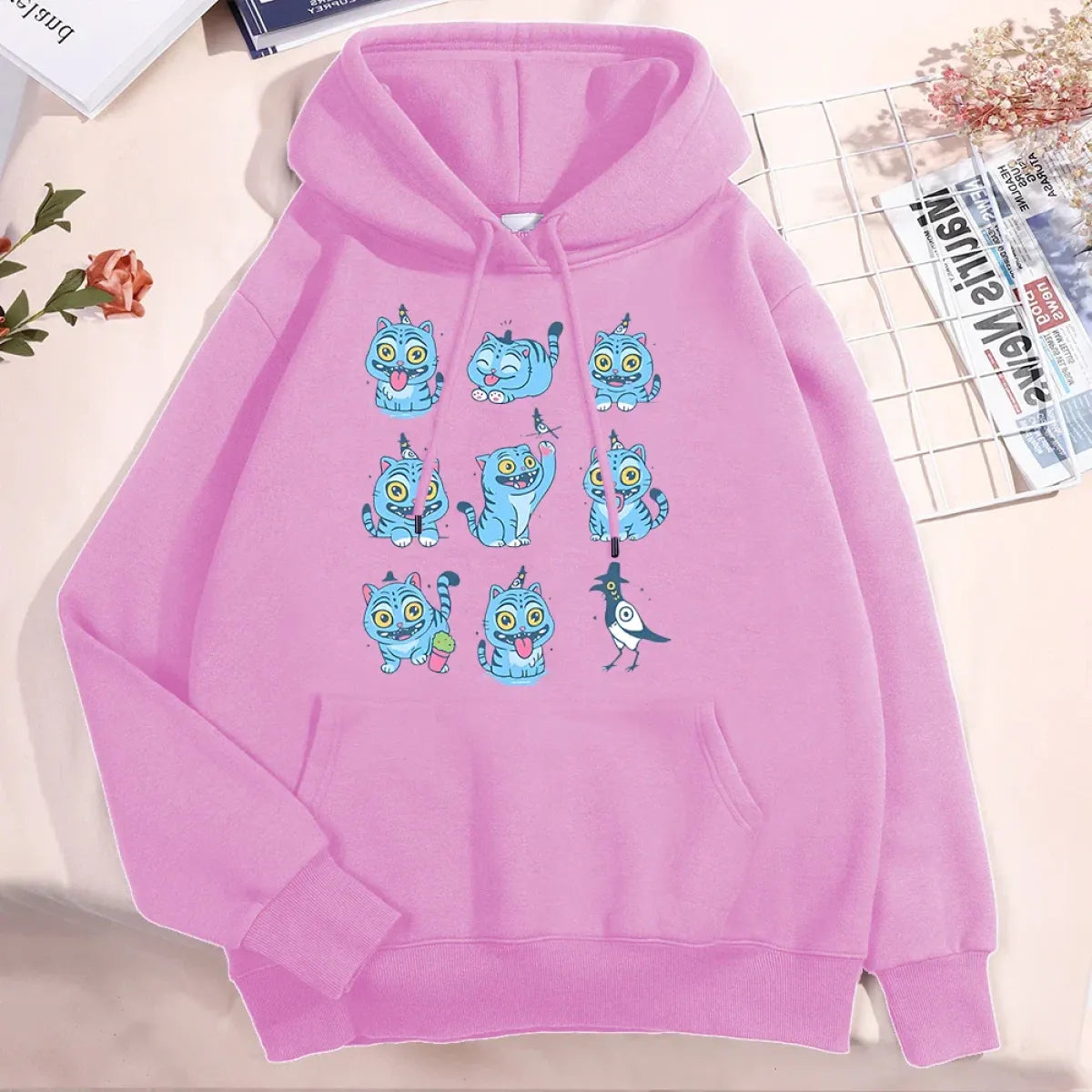 Kawaii Demon Tiger Hoodie - Unisex Fleece - Hoodies & Sweatshirts - Hoodie - 4