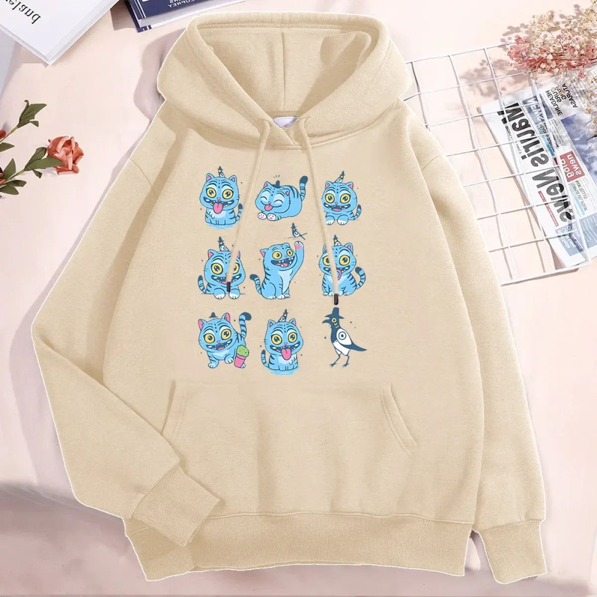Kawaii Demon Tiger Hoodie - Unisex Fleece - Hoodies & Sweatshirts - Hoodie - 5