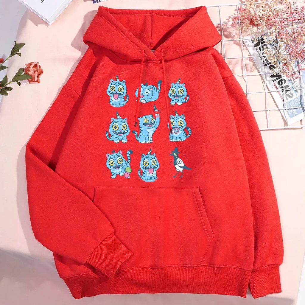 Kawaii Demon Tiger Hoodie - Unisex Fleece - Hoodies & Sweatshirts - Hoodie - 6