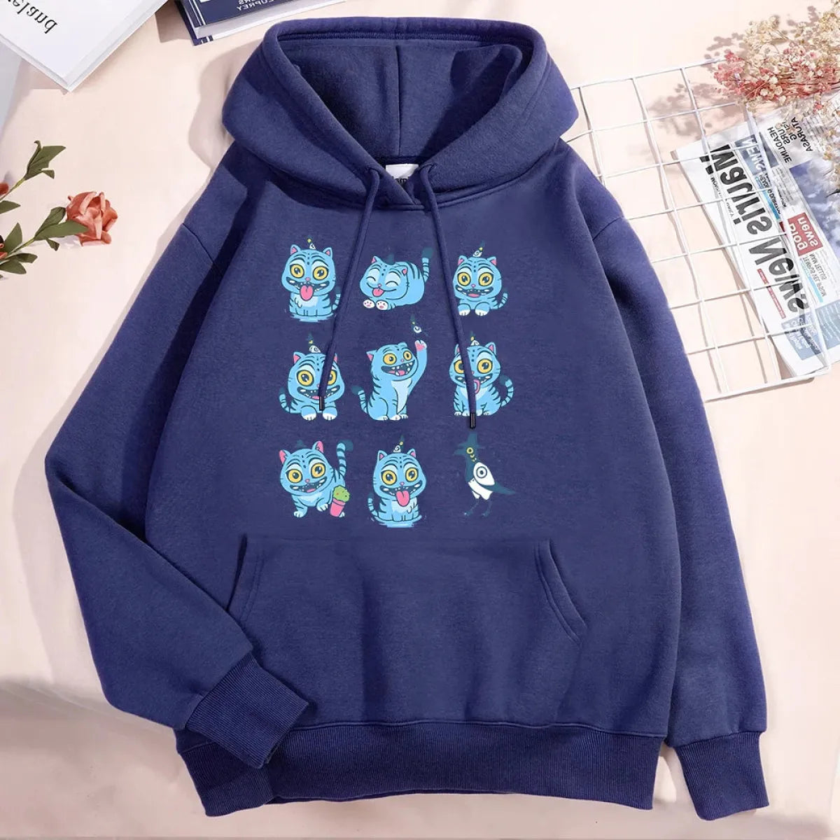 Kawaii Demon Tiger Hoodie - Unisex Fleece - Hoodies & Sweatshirts - Hoodie - 7