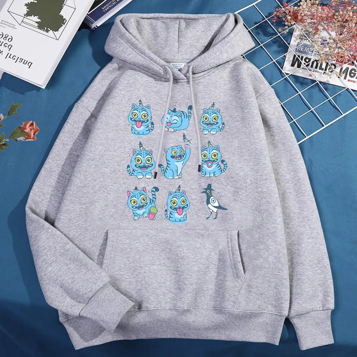 Kawaii Demon Tiger Hoodie - Unisex Fleece - Hoodies & Sweatshirts - Hoodie - 8