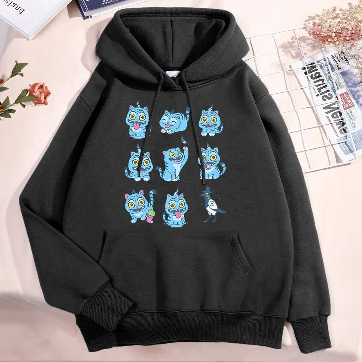 Kawaii Demon Tiger Hoodie - Unisex Fleece - Hoodies & Sweatshirts - Hoodie - 9