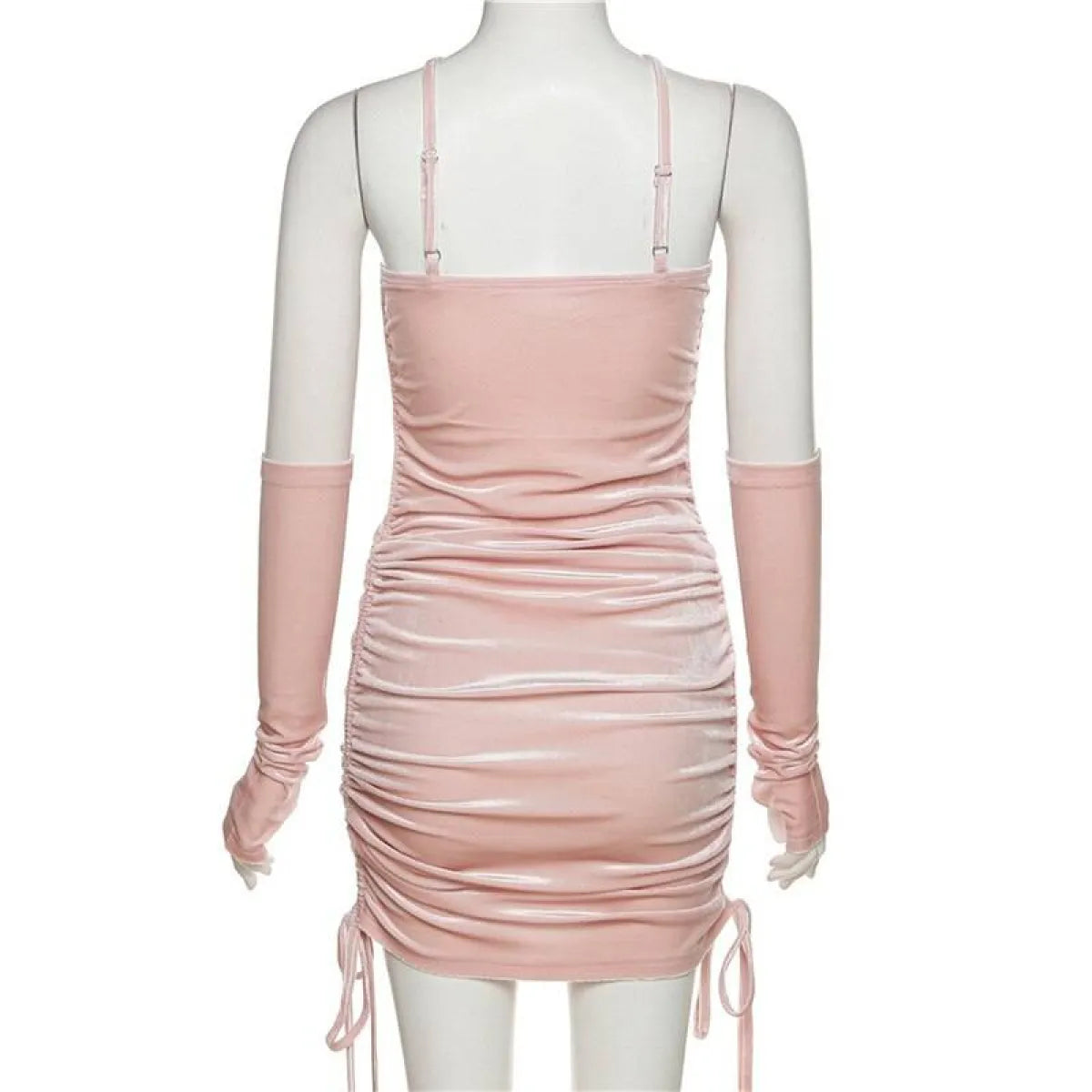 Kawaii Drawstring Mini Dress - All Dresses - 12