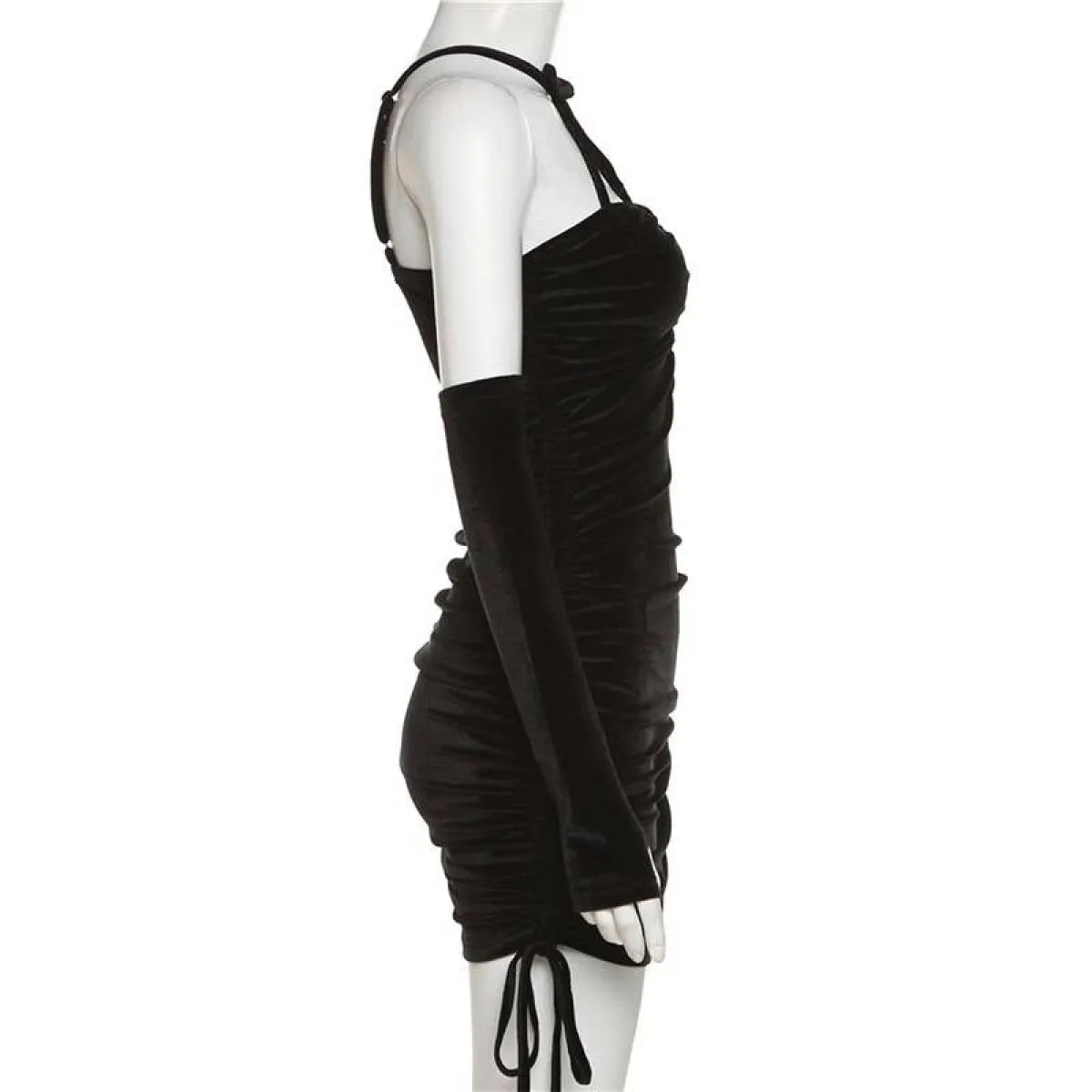 Kawaii Drawstring Mini Dress - All Dresses - 8