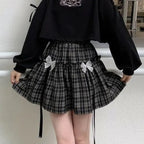 Kawaii Gothic Lolita Plaid Skirt - Bottoms - 1