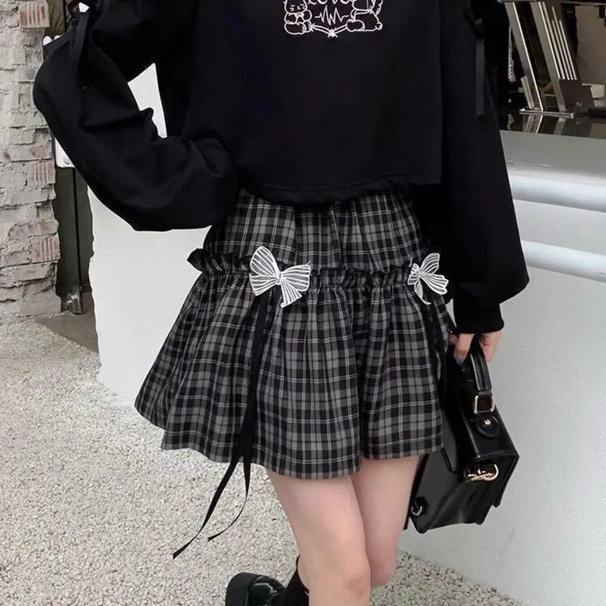 Kawaii Gothic Lolita Plaid Skirt - Best Sellers - 7