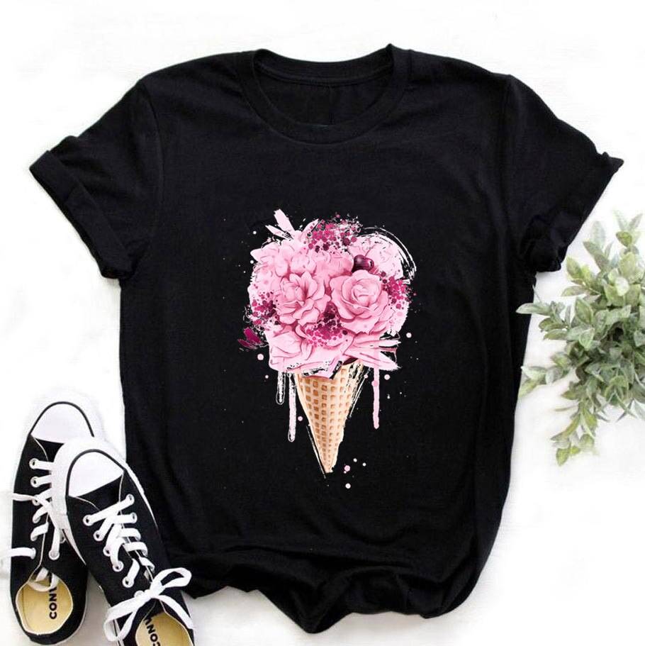 Kawaii Graphic Design T-Shirts - T203D-black / XS - T-Shirts - Shirts & Tops - 20 - 2024