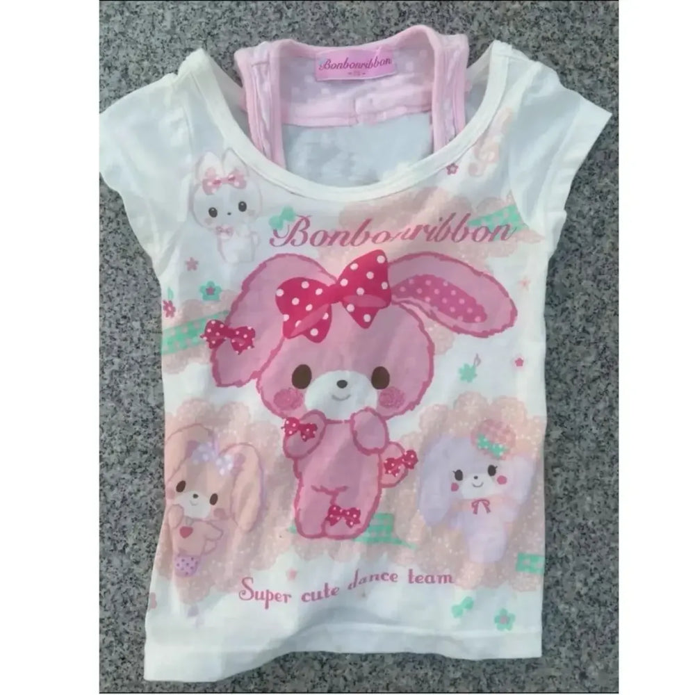 Kawaii Grunge Cartoon T-Shirt - T-Shirts - Women T-shirts - 1