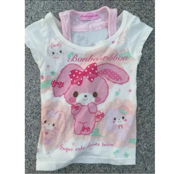 Kawaii Grunge Cartoon T-Shirt - T-Shirts - Women T-shirts - 1