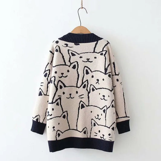 Kawaii Harajuku Neko Cat Style Cardigan - Women’s Clothing & Accessories - Shirts & Tops - 2 - 2024