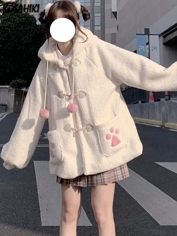 Kawaii Harajuku Style Cat Paw Winter Coat - Women’s Clothing & Accessories - Coats & Jackets - 1 - 2024