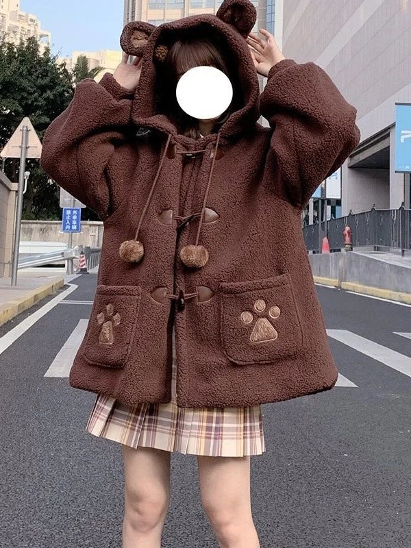 Kawaii Harajuku Style Cat Paw Winter Coat - Women’s Clothing & Accessories - Coats & Jackets - 19 - 2024