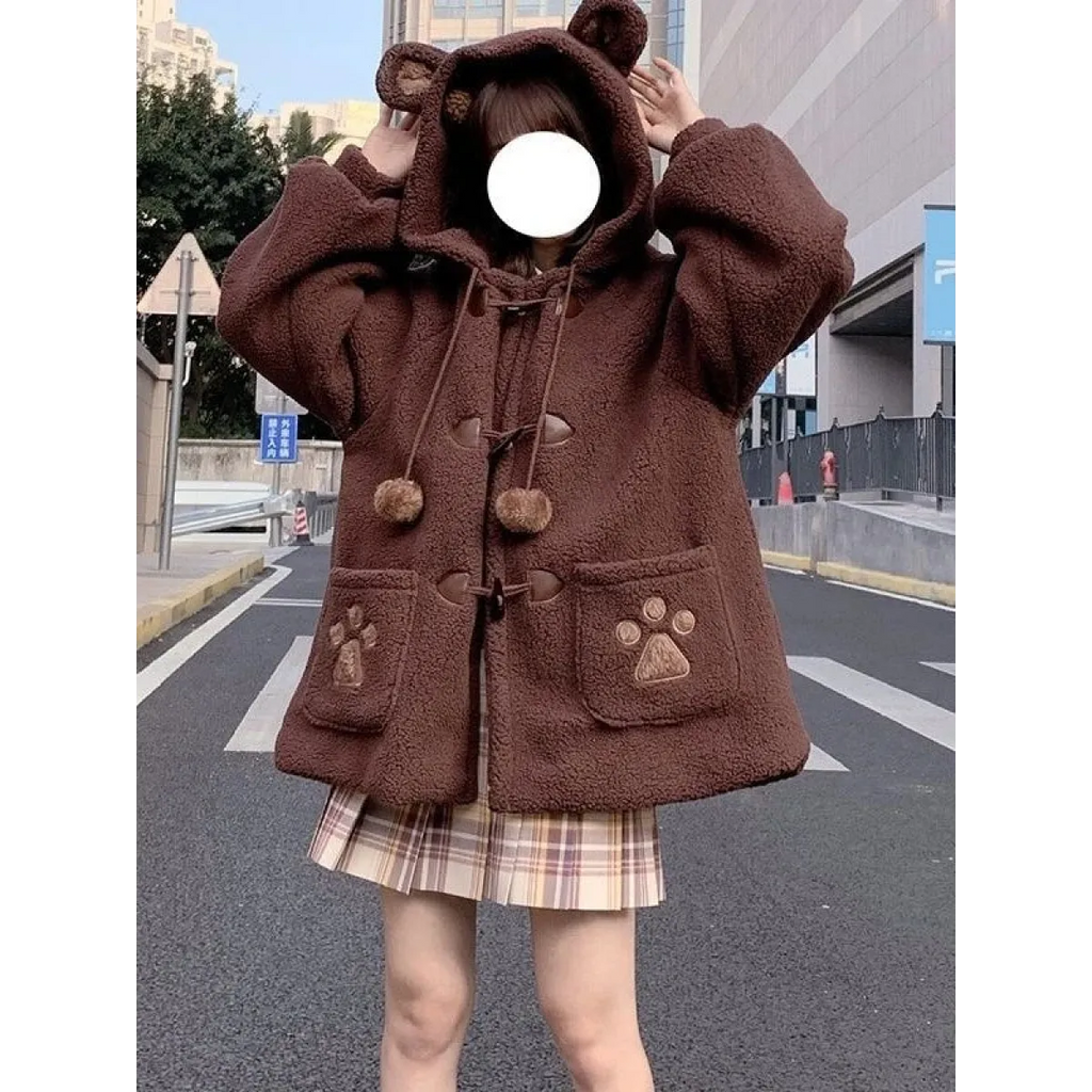 Kawaii Harajuku Style Cat Paw Winter Coat - Women’s Clothing & Accessories - Coats & Jackets - 19 - 2024