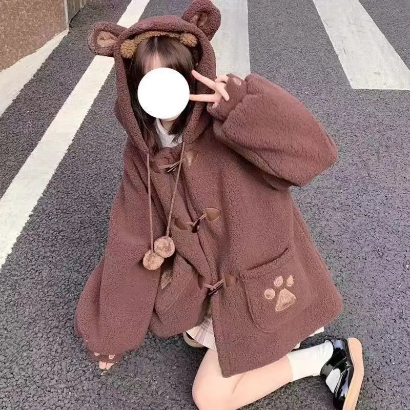 Kawaii Harajuku Style Cat Paw Winter Coat - Women’s Clothing & Accessories - Coats & Jackets - 20 - 2024