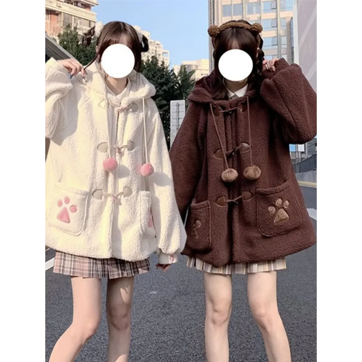 Kawaii Harajuku Style Cat Paw Winter Coat - Women’s Clothing & Accessories - Coats & Jackets - 5 - 2024